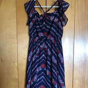 Asymmetrical floral dress Maurice’s